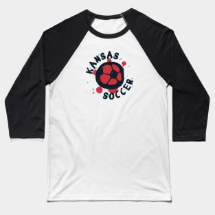 Kansas Soccer 04 Baseball T-Shirt